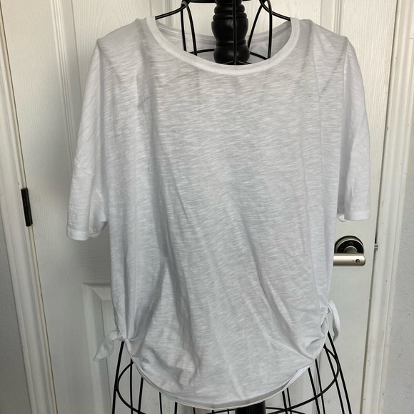Sweaty betty white t-shirt tie side - Picture 1 of 4
